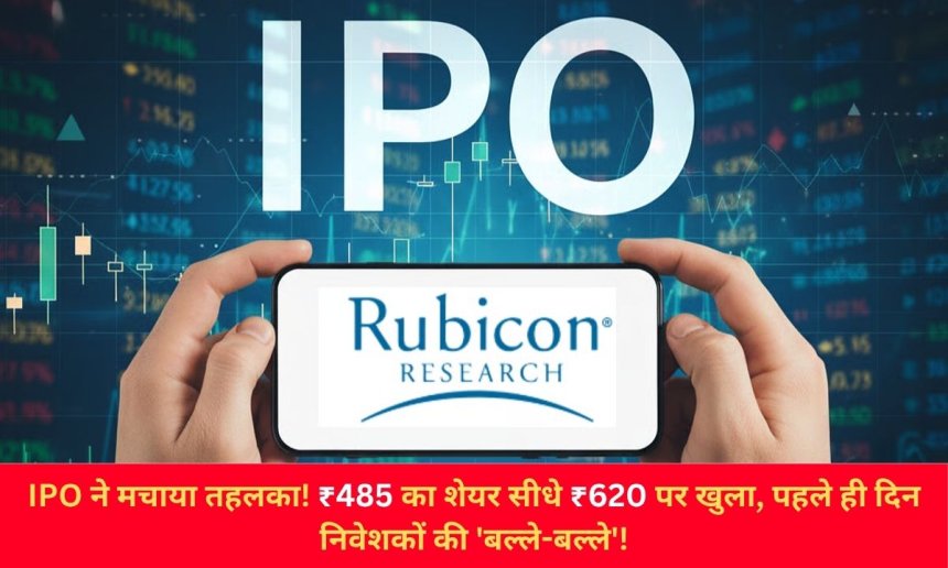 IPO ने मचाया तहलका! ₹485 का शेयर सीधे ₹620 पर खुला, पहले ही दिन निवेशकों की 'बल्ले-बल्ले'!